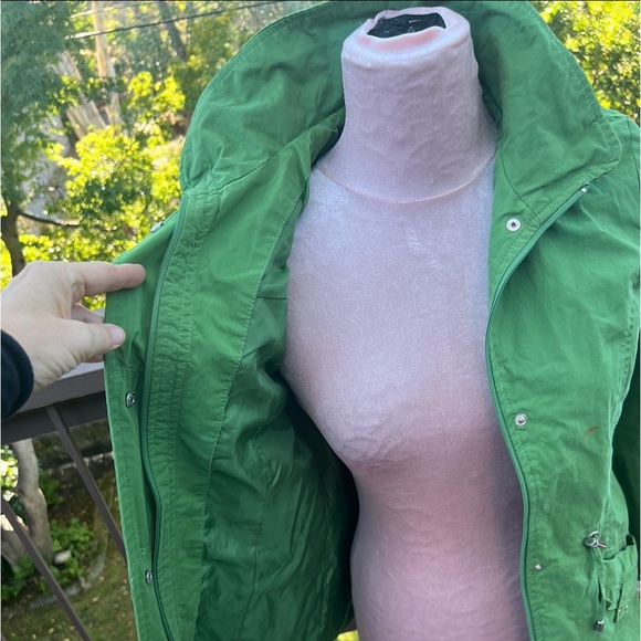 Weather Tamer Green hooded lined fall jacket vintage small - Picture 8 of 16